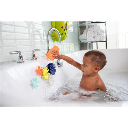 Cogs Water Gears Bath Toy (Navy & Yellow) - Boon