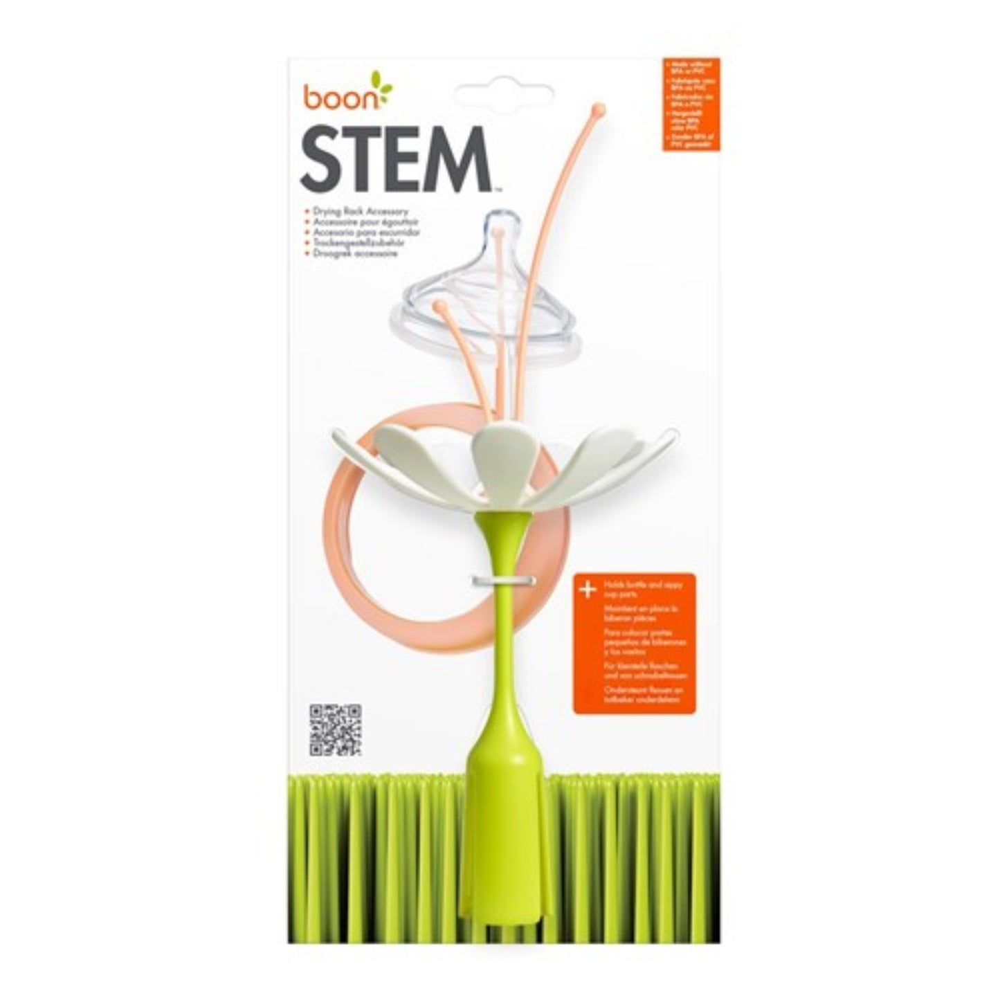 Coral & White Stem Drying Rack Accessory - Boon