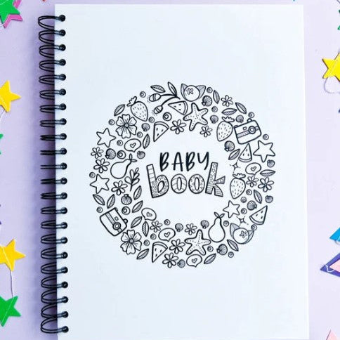 The Colour-Me-In Baby Book - Blueberry Co