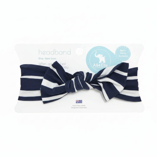 All 4 Ella ALL4Ella stripe rayon fabric headband for newborns All 4 Ella 49.99
