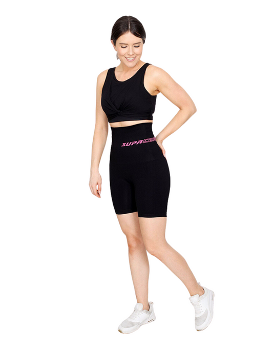Patented Nina Women's Coretech Postpartum Extra High Waist Compression Shorts - Supacore
