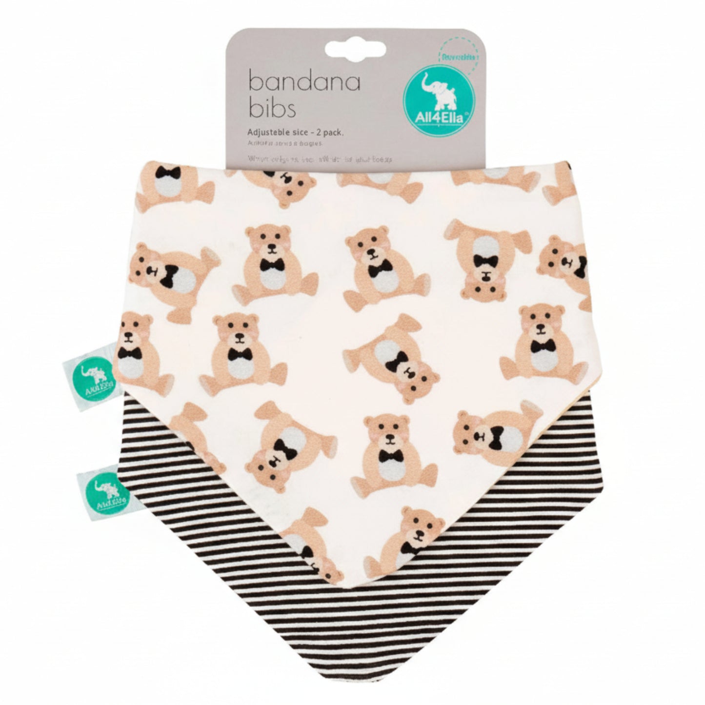 Bandana Bibs 2 pack - All4Ella