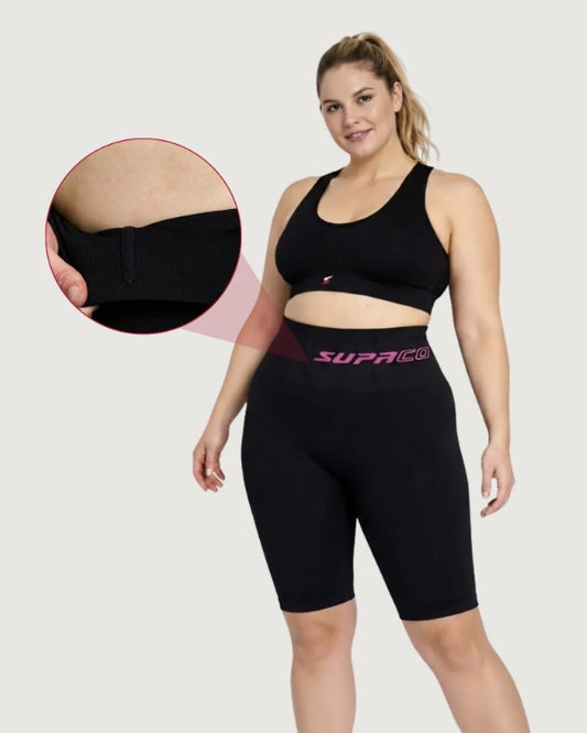 Patented Clara "Xtra" CORETECH® Knee Length Short with Reinforced Waistband for Performance & Recovery - Supacore