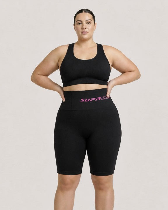 Patented Clara "Xtra" CORETECH® Knee Length Short with Reinforced Waistband for Performance & Recovery - Supacore