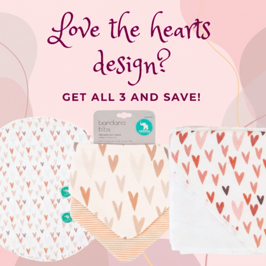 Hearts Collection - Baby Essentials Bundle - All4Ella