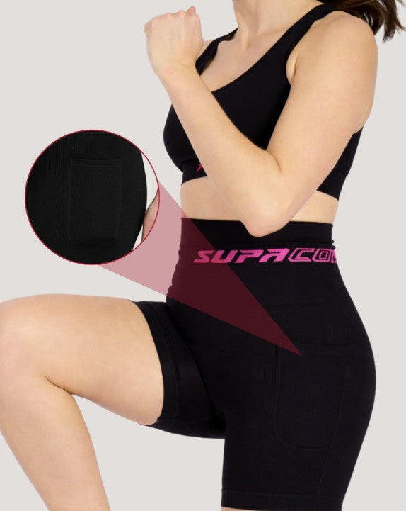 Patented Mary Women's CORETECH® Postpartum/POTs Recovery Shorts with Pocket - Supacore