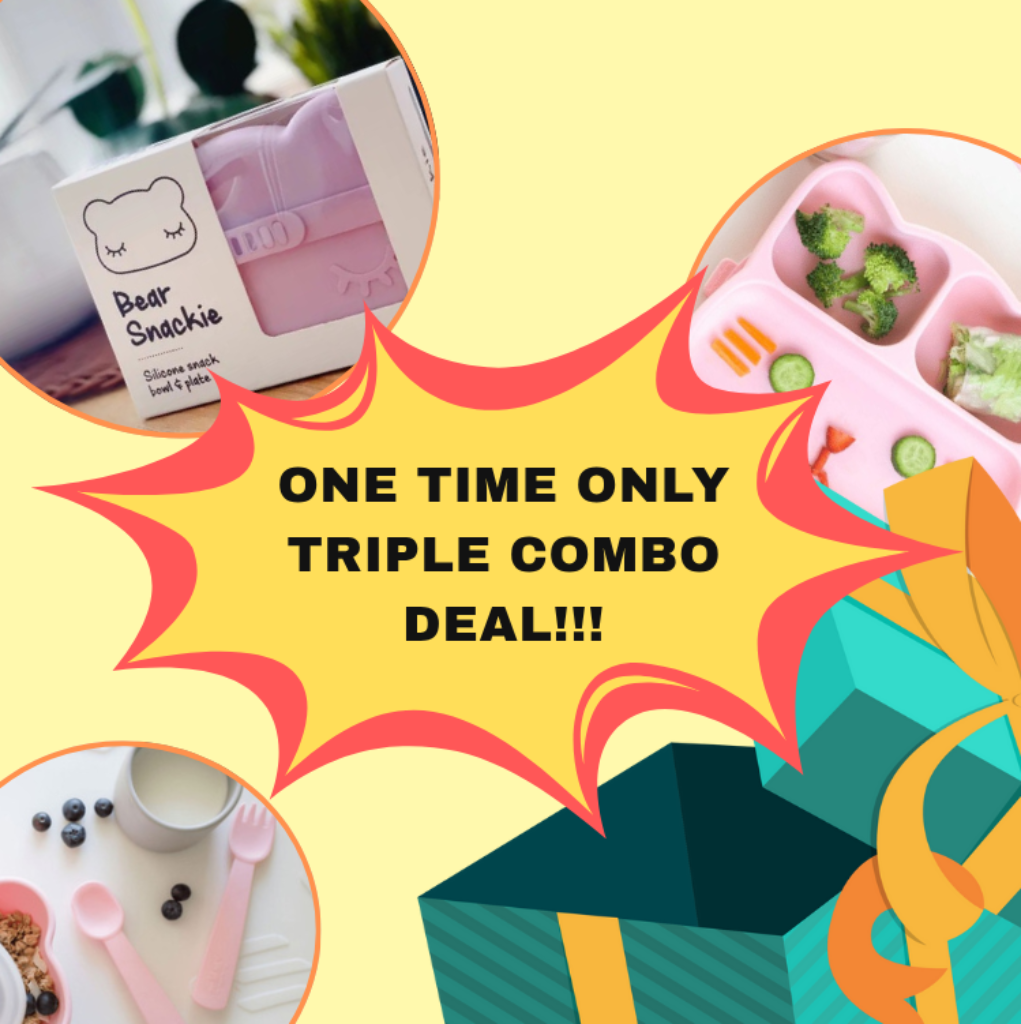Toddler Tableware COMBO Deal (Pink) - We Might Be Tiny