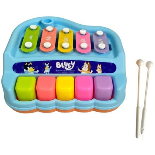 Play Along Piano Musical Toy (Xylophone & Keyboard) - Bluey