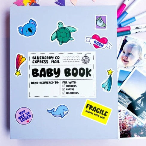 The Colour-Me-In Baby Book - Blueberry Co