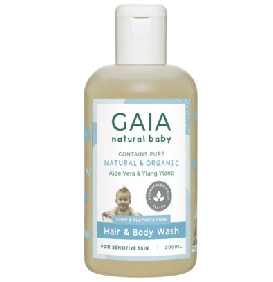 Natural Baby Hair & Body Wash 200ml - Gaia