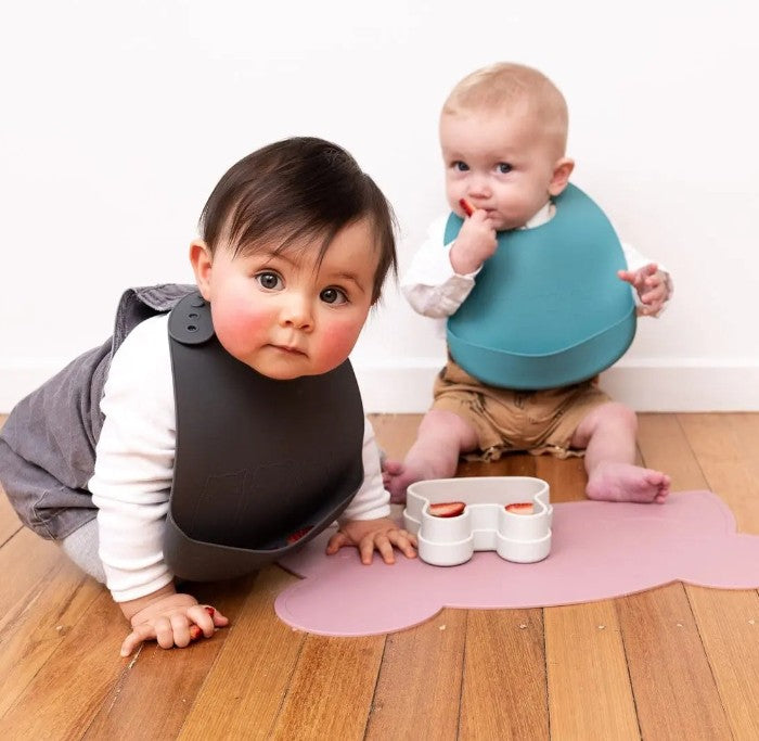 Catchie Bibs - 2 Pack Silicone Baby Bibs - We Might Be Tiny